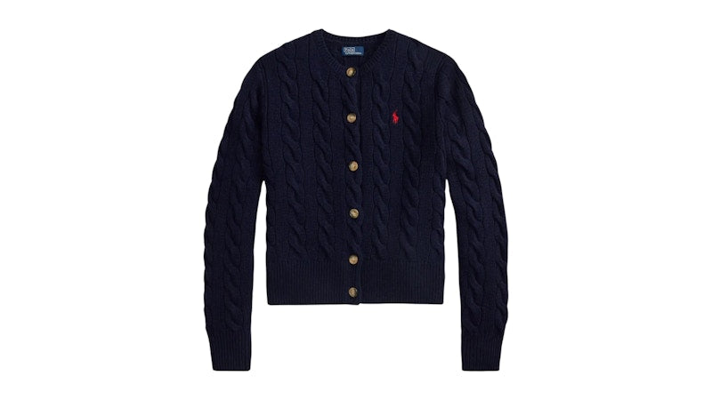 Polo Ralph Lauren Women's Sweater Cardigan Hunter Navy