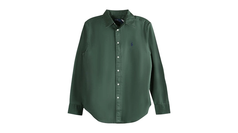 Polo Ralph Lauren Women's Woven Shirt Dark Green