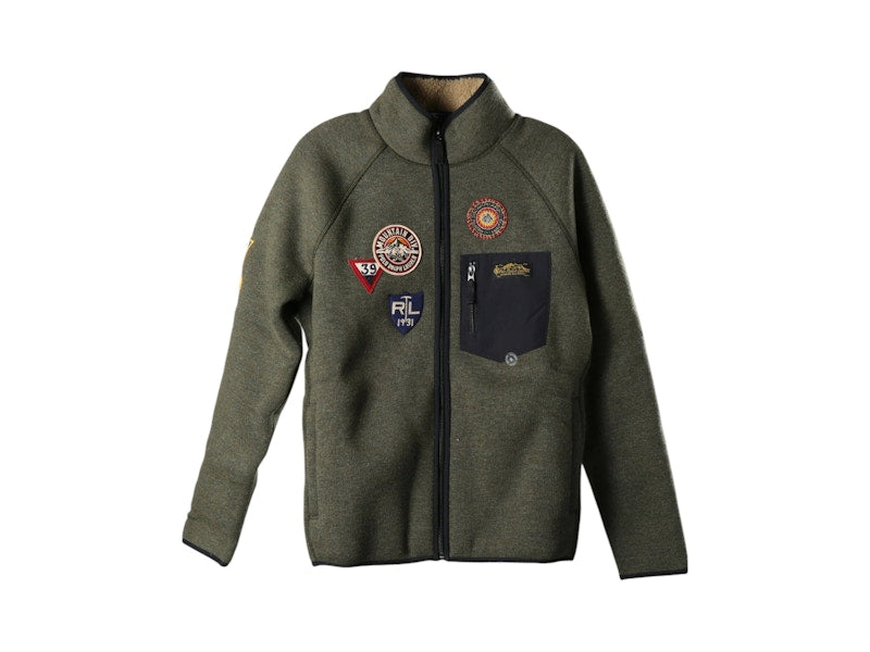 Polo Ralph Lauren Wool Blend Zip Jacket Alpine Heather
