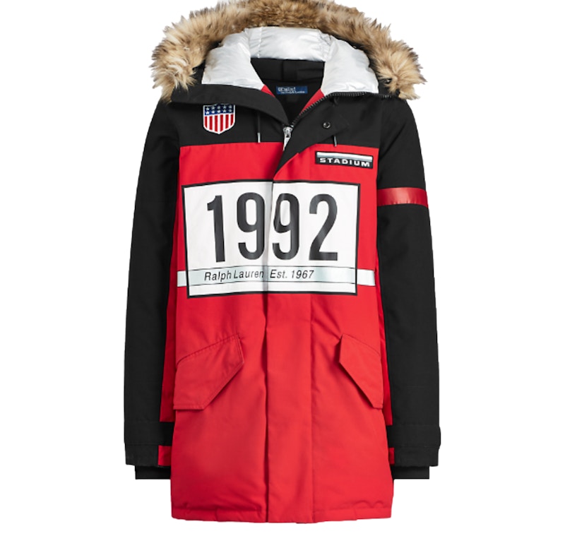 Polo Ralph Lauren Winter Stadium Down Parka Injection Red/Polo Black
