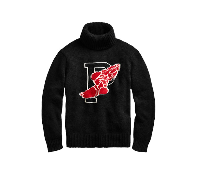 Polo Ralph Lauren Winter Stadium Wool Turtleneck Black/Red