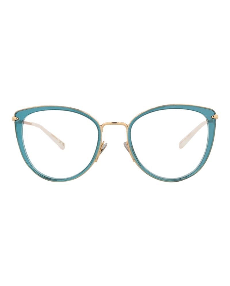 Pomellato Cat Eye-Frame Acetate Optical Frames Blue Gold Transparent (PM0083O-30008665-001)