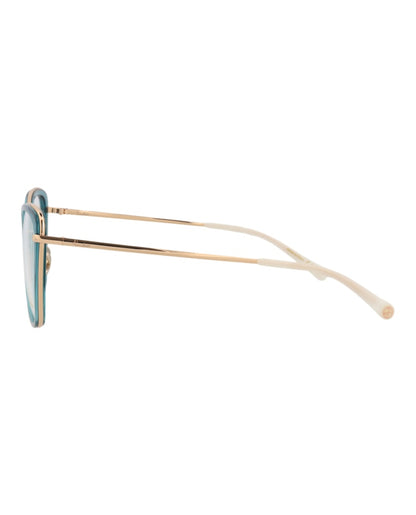 Pomellato Cat Eye-Frame Acetate Optical Frames Blue Gold Transparent (PM0084O-30008667-001)