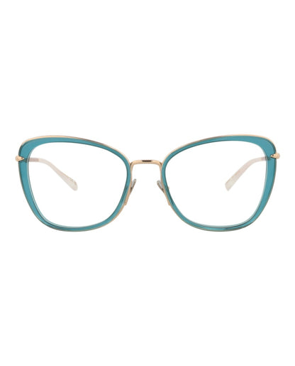 Pomellato Cat Eye-Frame Acetate Optical Frames Blue Gold Transparent (PM0084O-30008667-001)
