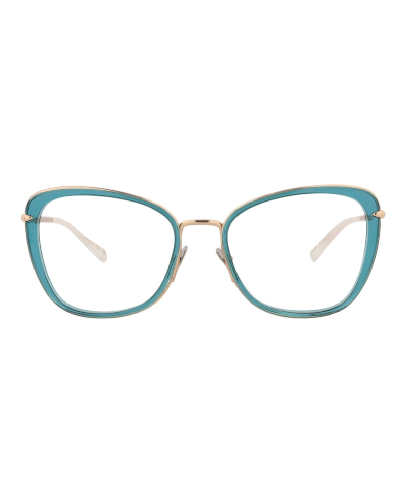 Pomellato Cat Eye-Frame Acetate Optical Frames Blue Gold Transparent (PM0084O-30008667-001)