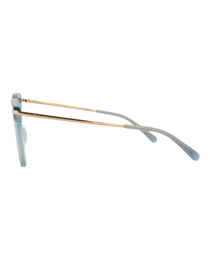 Pomellato Cat Eye-Frame Acetate Optical Frames Blue Gold Transparent (PM0095O-30010197-003)