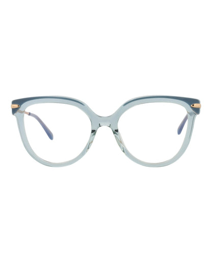 Pomellato Cat Eye-Frame Acetate Optical Frames Blue Gold Transparent (PM0095O-30010197-003)