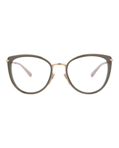 Pomellato Cat Eye-Frame Acetate Optical Frames Grey Gold Transparent (PM0083O-30008665-004)