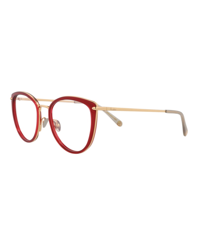 Pomellato Cat Eye-Frame Acetate Optical Frames Red Gold (PM0083O-30008665-003)