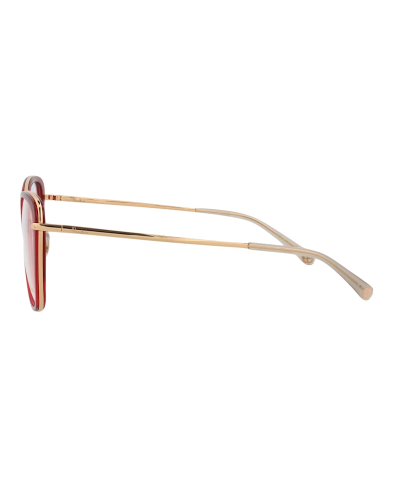 Pomellato Cat Eye-Frame Acetate Optical Frames Red Gold (PM0084O-30008667-003)