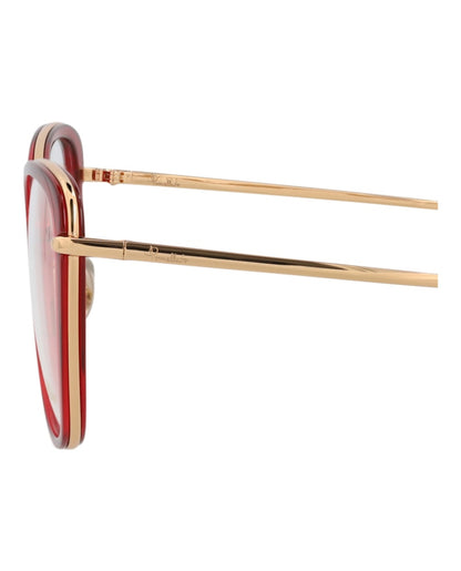 Pomellato Cat Eye-Frame Acetate Optical Frames Red Gold (PM0084O-30008667-003)