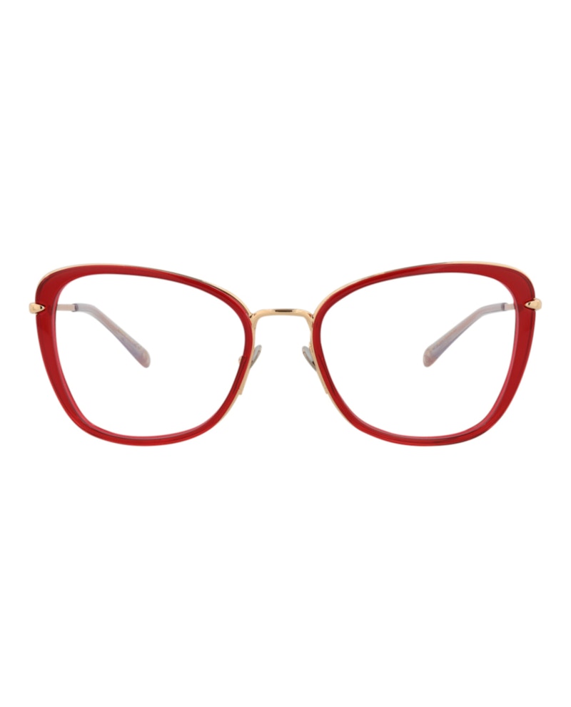 Pomellato Cat Eye-Frame Acetate Optical Frames Red Gold (PM0084O-30008667-003)