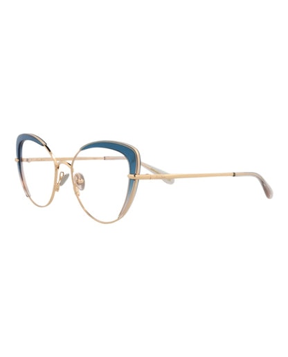 Pomellato Cat Eye-Frame Metal Optical Frames Gold Gold Transparent (PM0125O-30014246-002)