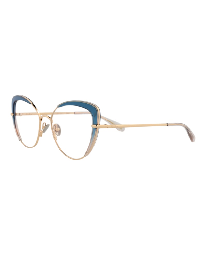 Pomellato Cat Eye-Frame Metal Optical Frames Gold Gold Transparent (PM0125O-30014246-002)