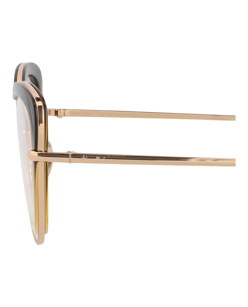Pomellato Cat Eye-Frame Metal Optical Frames Gold Gold Transparent (PM0125O-30014246-003)
