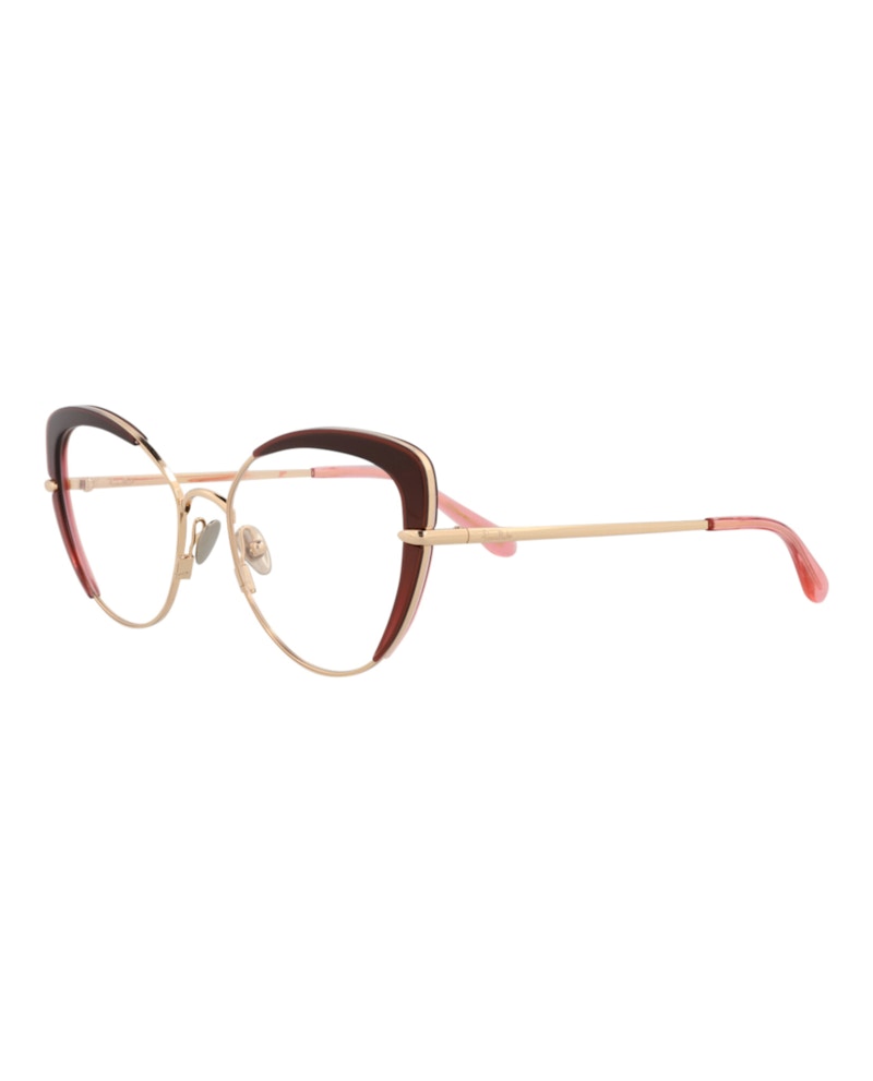 Pomellato Cat Eye-Frame Metal Optical Frames Gold Gold Transparent (PM0125O-30014246-004)