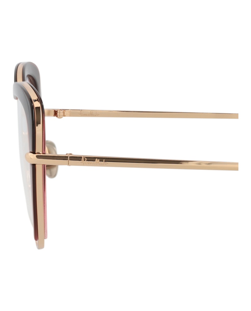 Pomellato Cat Eye-Frame Metal Optical Frames Gold Gold Transparent (PM0125O-30014246-004)