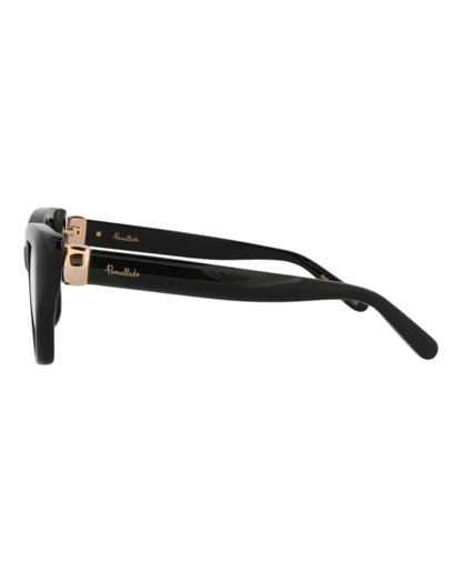 Pomellato Cat Eye-Frame Recycled Acetate Optical Frames Black Black Transparent (PM0120O-30014238-001)