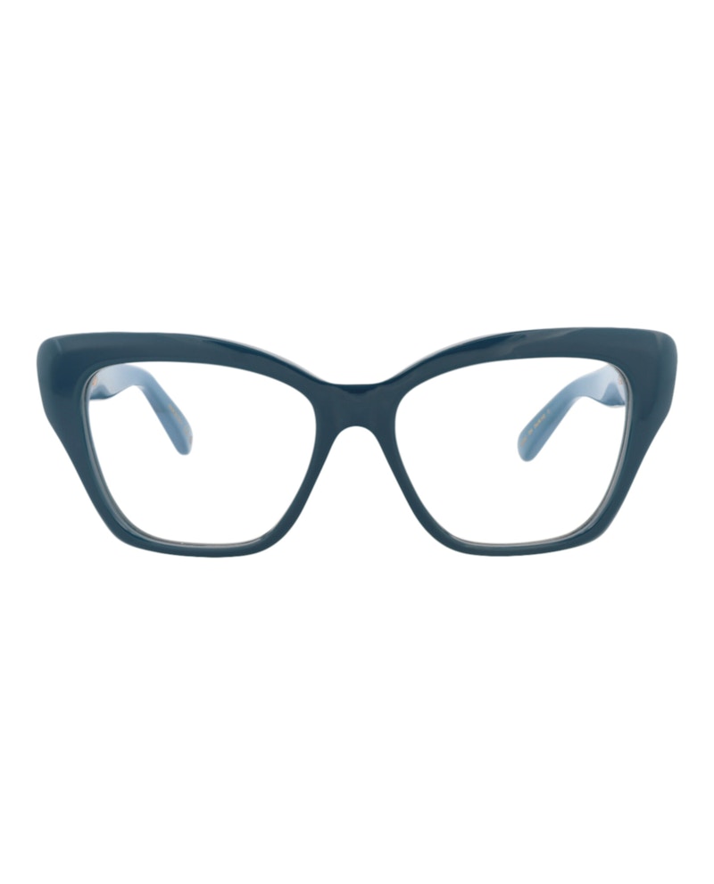 Pomellato Cat Eye-Frame Recycled Acetate Optical Frames Blue Blue Transparent (PM0120O-30014238-004)