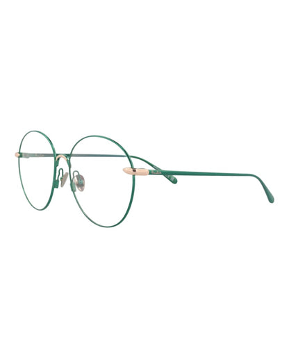 Pomellato Round-Frame Metal Optical Frames Blue Blue Transparent (PM0109O-30012020-003)
