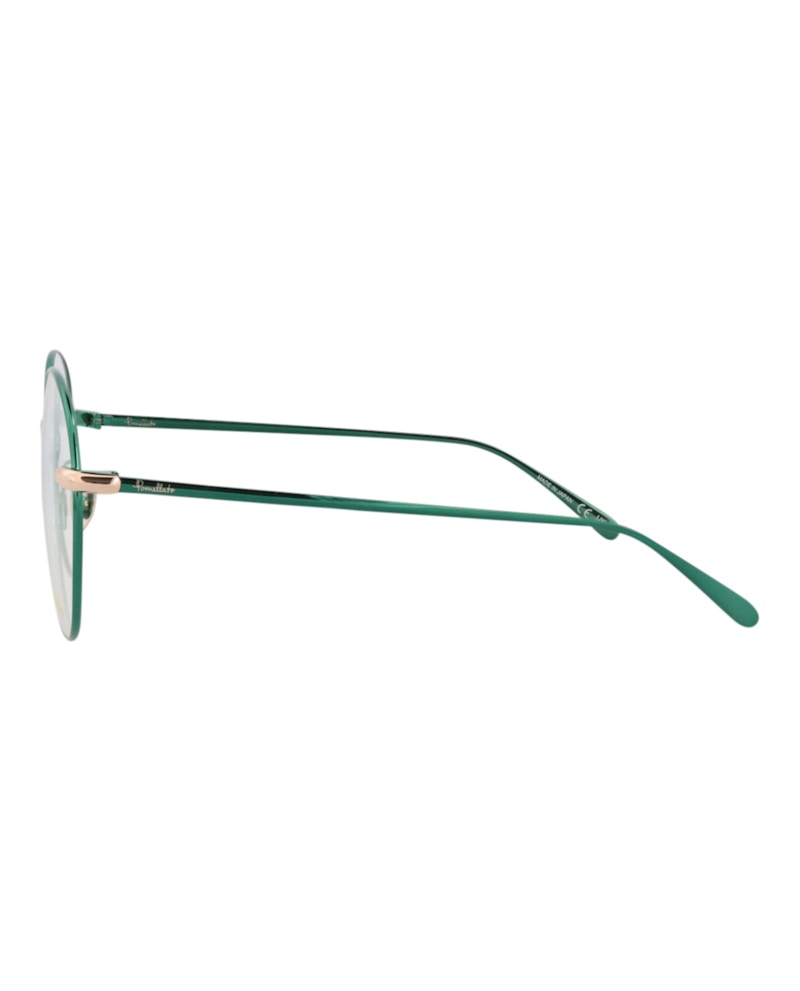Pomellato Round-Frame Metal Optical Frames Blue Blue Transparent (PM0109O-30012020-003)