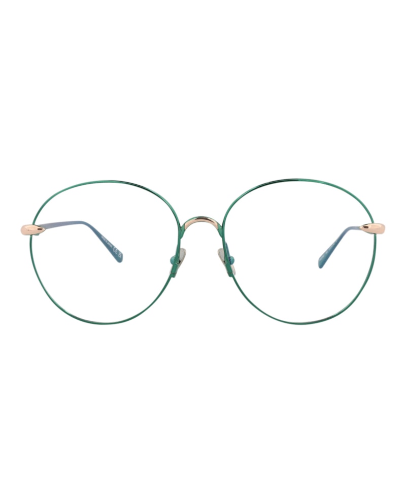 Pomellato Round-Frame Metal Optical Frames Blue Blue Transparent (PM0109O-30012020-003)