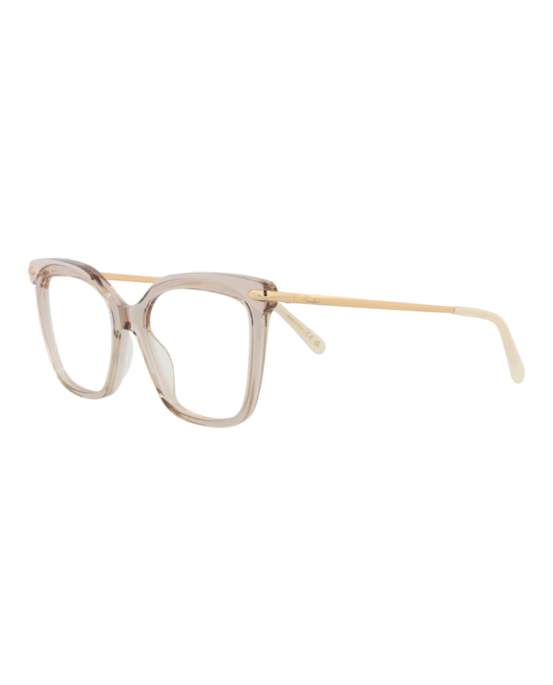 Pomellato Square-Frame Acetate Optical Frames Beige Gold Transparent (PM0094O-30010194-004)