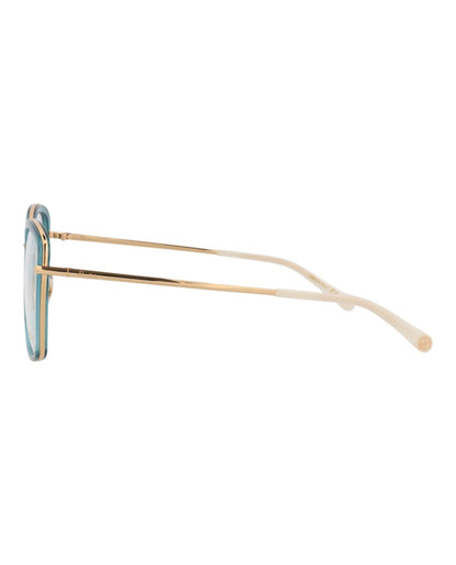 Pomellato Square-Frame Acetate Optical Frames Blue Gold Transparent (PM0085O-30008668-001)