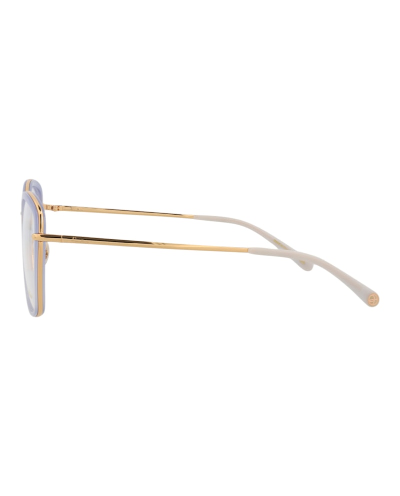Pomellato Square-Frame Acetate Optical Frames Blue Gold Transparent (PM0085O-30008668-002)