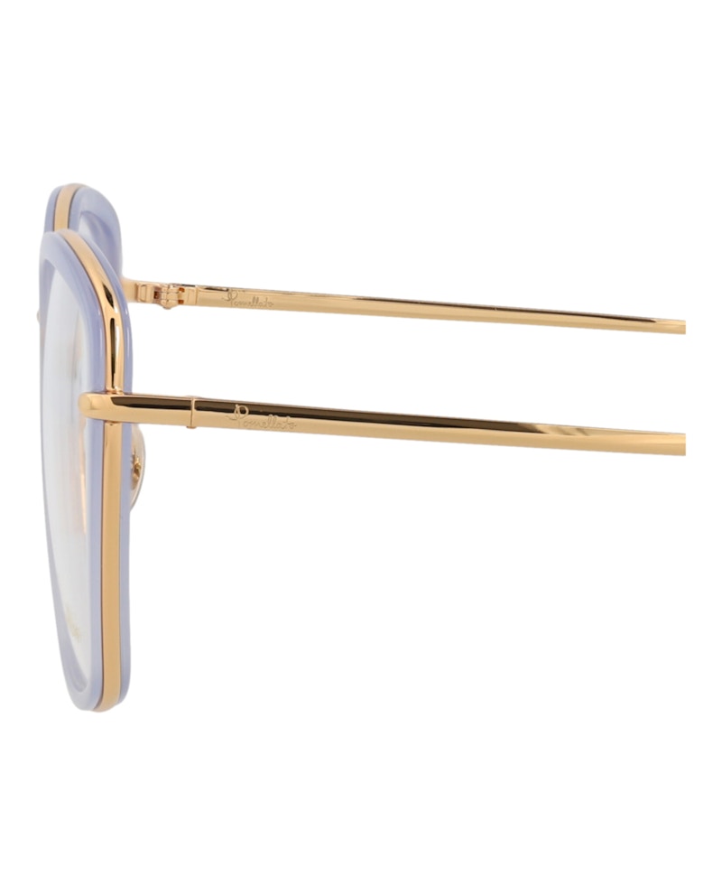 Pomellato Square-Frame Acetate Optical Frames Blue Gold Transparent (PM0085O-30008668-002)