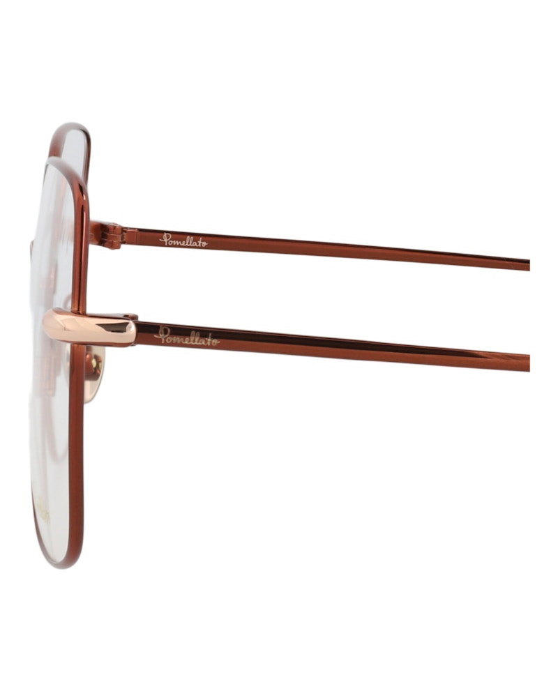 Pomellato Square-Frame Metal Optical Frames Brown Brown (PM0108O-30012013-003)