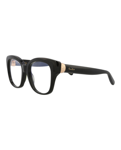 Pomellato Square-Frame Recycled Acetate Optical Frames Black Black Transparent (PM0121O-30014239-001)