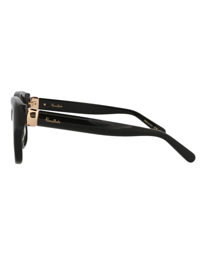 Pomellato Square-Frame Recycled Acetate Optical Frames Black Black Transparent (PM0121O-30014239-001)