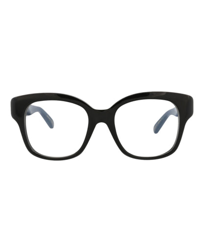 Pomellato Square-Frame Recycled Acetate Optical Frames Black Black Transparent (PM0121O-30014239-001)