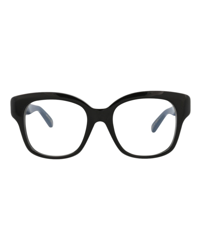 Pomellato Square-Frame Recycled Acetate Optical Frames Black Black Transparent (PM0121O-30014239-001)