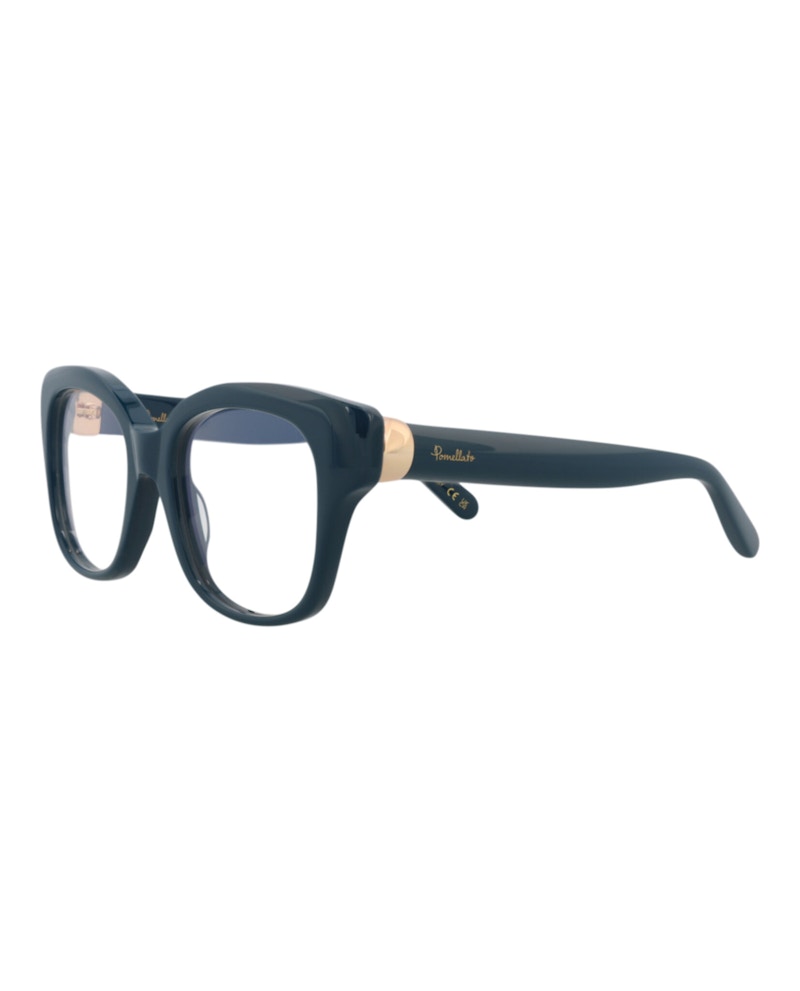 Pomellato Square-Frame Recycled Acetate Optical Frames Blue Blue Transparent (PM0121O-30014239-004)