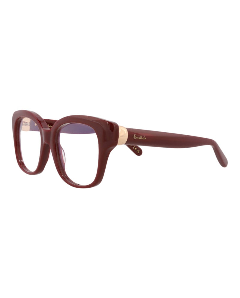 Pomellato Square-Frame Recycled Acetate Optical Frames Burgundy Burgundy Transparent (PM0121O-30014239-003)