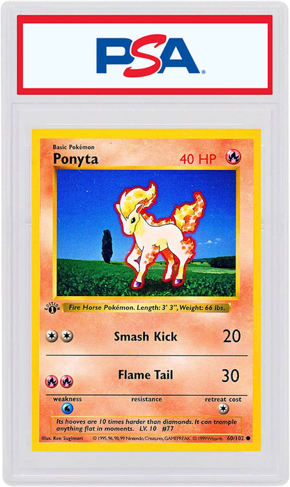 Ponyta 1999 Pokemon TCG Base Set 1st Edition #60/102 (PSA or BGS Graded)