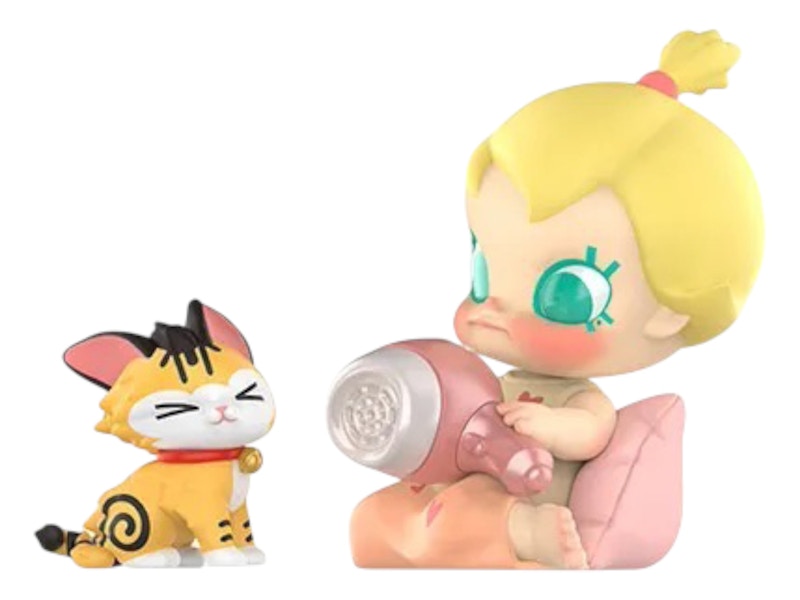 Pop Mart Baby Molly & Baby Tabby Series Face the Storm Figure