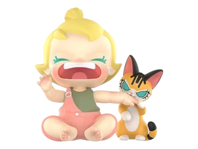 Pop Mart Baby Molly & Baby Tabby Series Marks of Friendship Figure