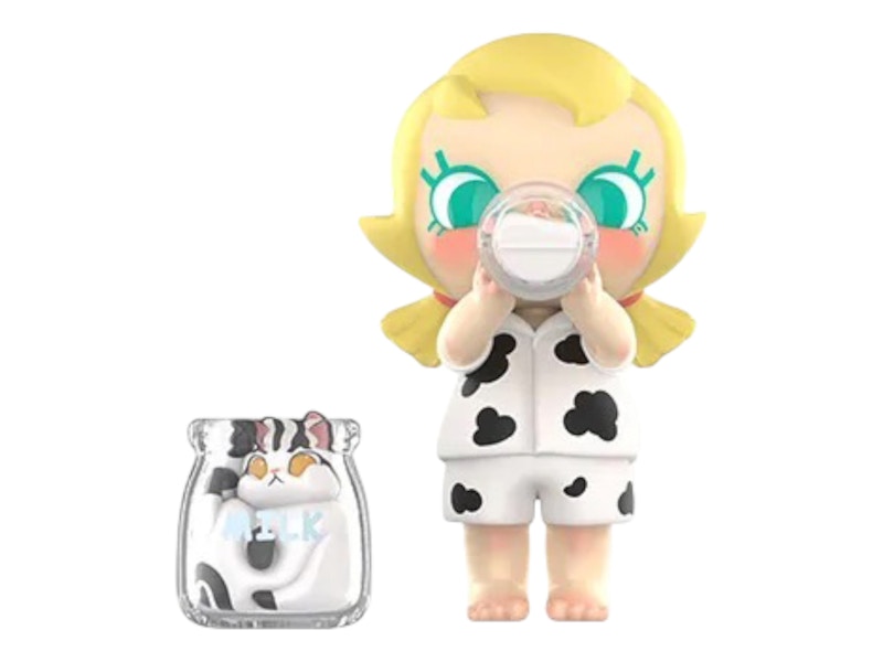 Pop Mart Baby Molly & Baby Tabby Series Milk Lover Figure