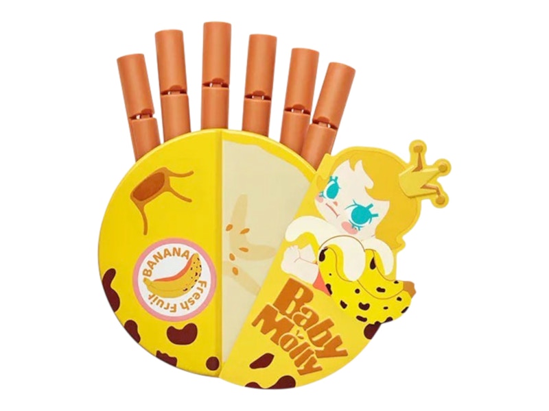 Pop Mart Baby Molly Fruity Aroma Series Best Banana Friend (Secret Edition) Magnetic Sealing Clip Storage