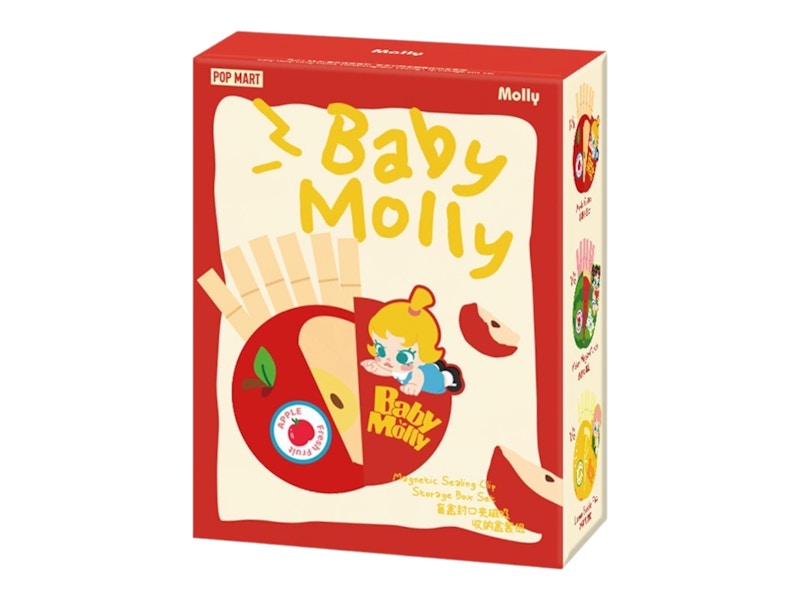 Pop Mart Baby Molly Fruity Aroma Series Magnetic Sealing Clip Storage Single Blind Box