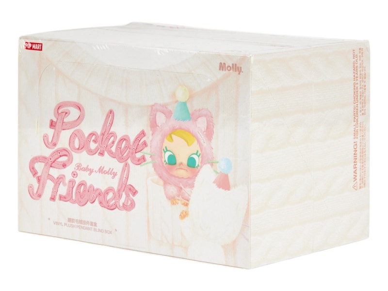 Pop Mart Baby Molly Pocket Friends Series Vinyl Plush Pendant Sealed Case (6 Blind Box)