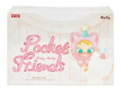Pop Mart Baby Molly Pocket Friends Series Vinyl Plush Pendant Sealed Case (6 Blind Box)