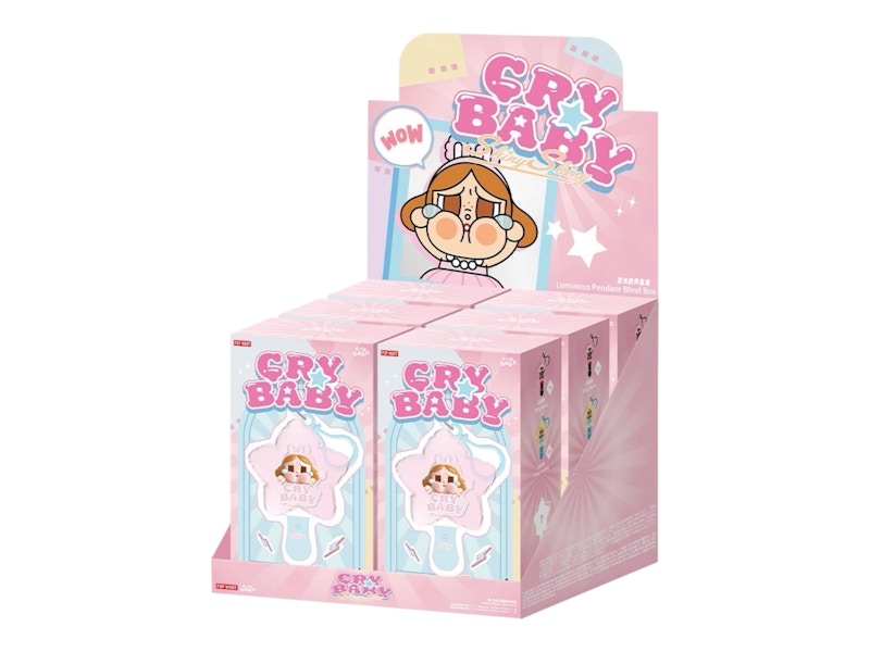 Pop Mart CRYBABY SHINY SHINY Series Luminous Pendant Sealed Case (6 Blind Box)
