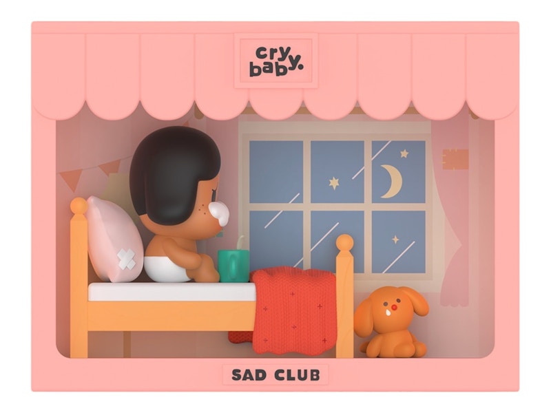 Pop Mart CRYBABY Sad Club Series Scene Sets Sleepless Figure Set