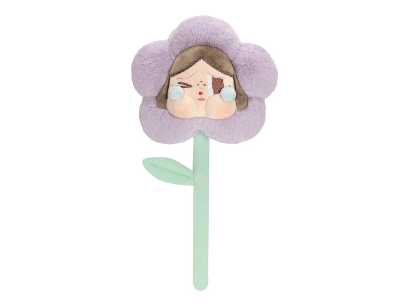 Pop Mart CRYBABY Sad Club Series Taro Purple Plush Flower