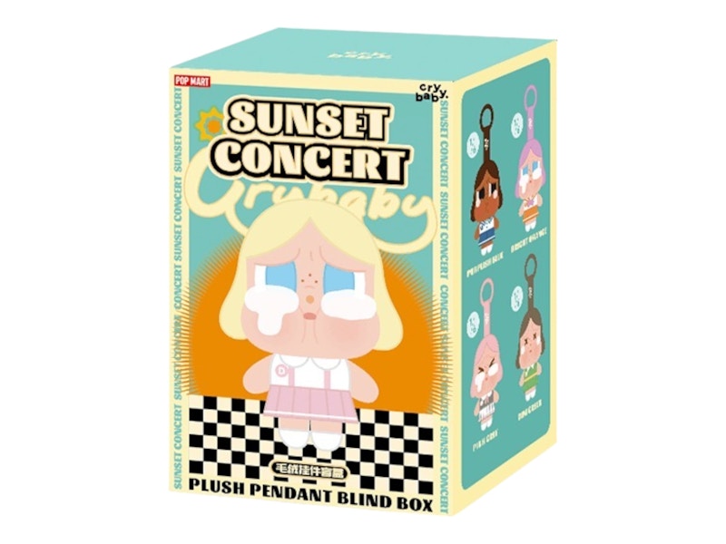 Pop Mart CRYBABY Sunset Concert Series Plush Pendant Single Blind Box