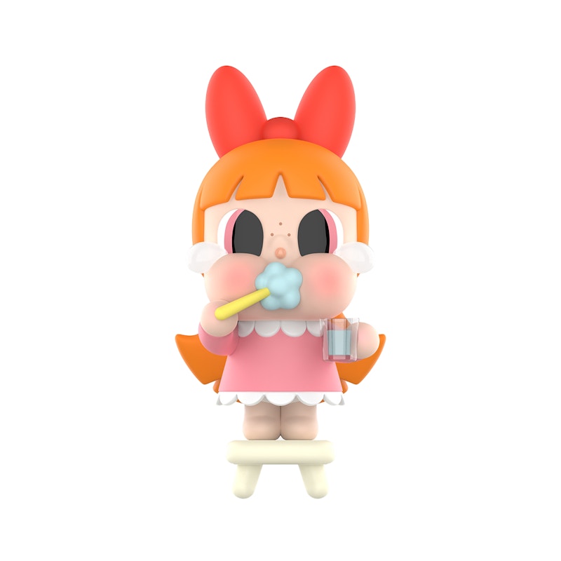 Pop Mart CRYBABY x Powerpuff Girls Series Brushing Teeth Blossom Figure